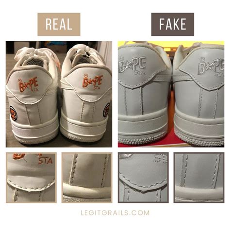 real and fake Bape shoes